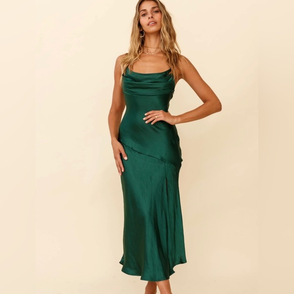 Selfie Leslie Green Midi Dress - Picture 2 of 2